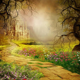 Allenjoy Fairytale Forest Path Photography Backdrop Gbsx-00696