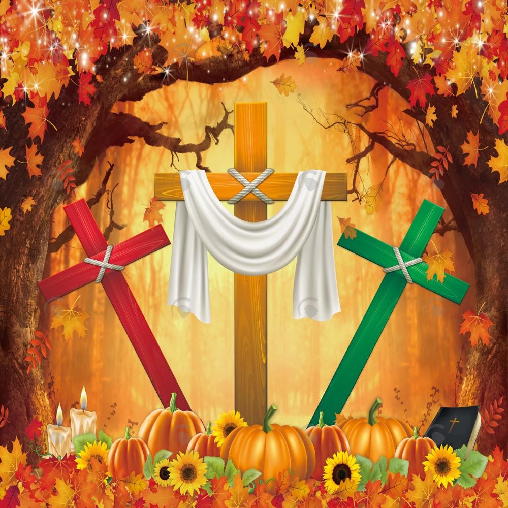 Allenjoy Fall For Jesus Photography Backdrop GBSX-00180
