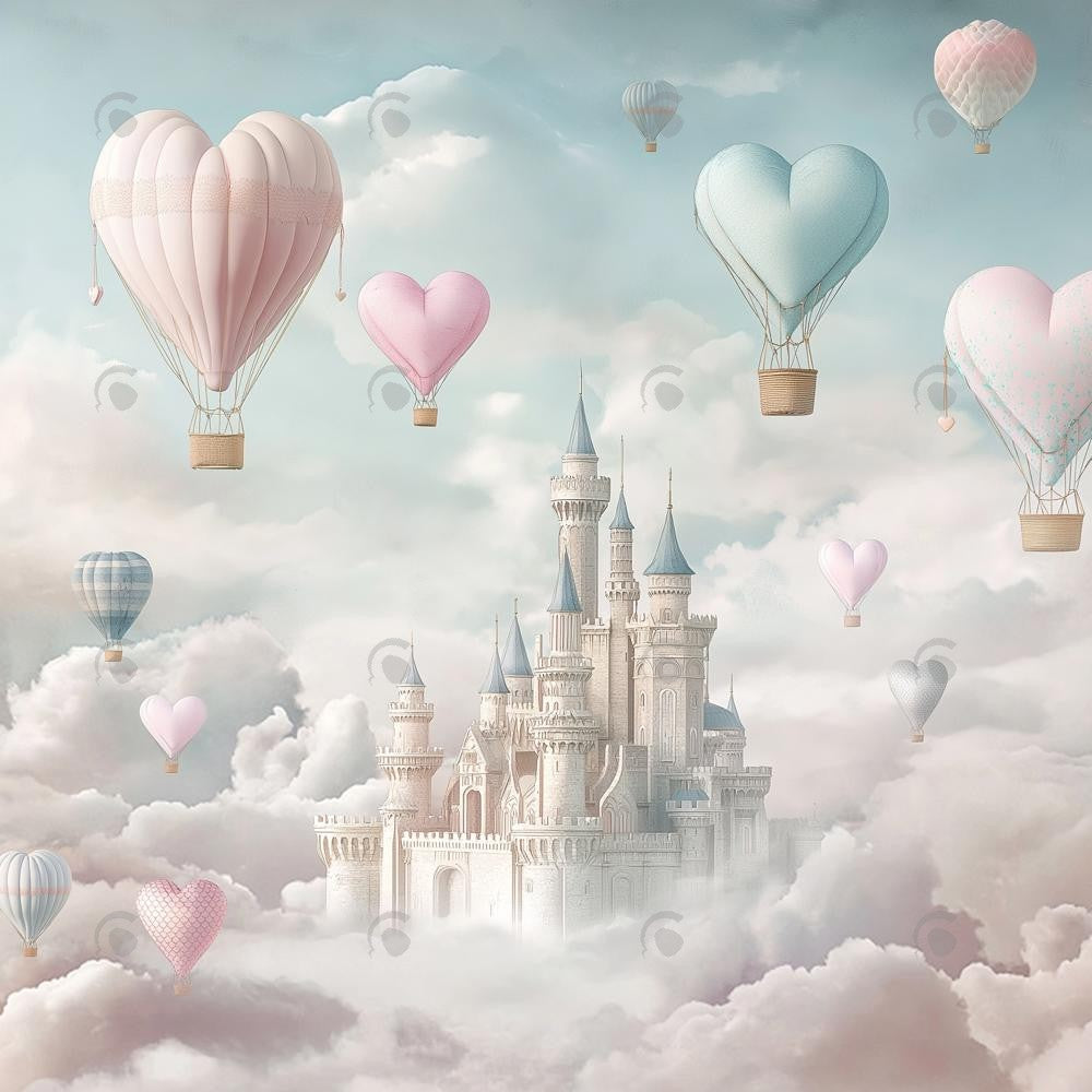 Allenjoy Fantasyland Castle Photography Backdrop Gbsx-01230