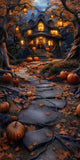 Allenjoy Forest Haunted Cottage Photography Backdrop Gbsx-00553