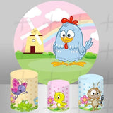 Blue Hen Custom Round Backdrop With Plinths AS-DLZ-426cc0