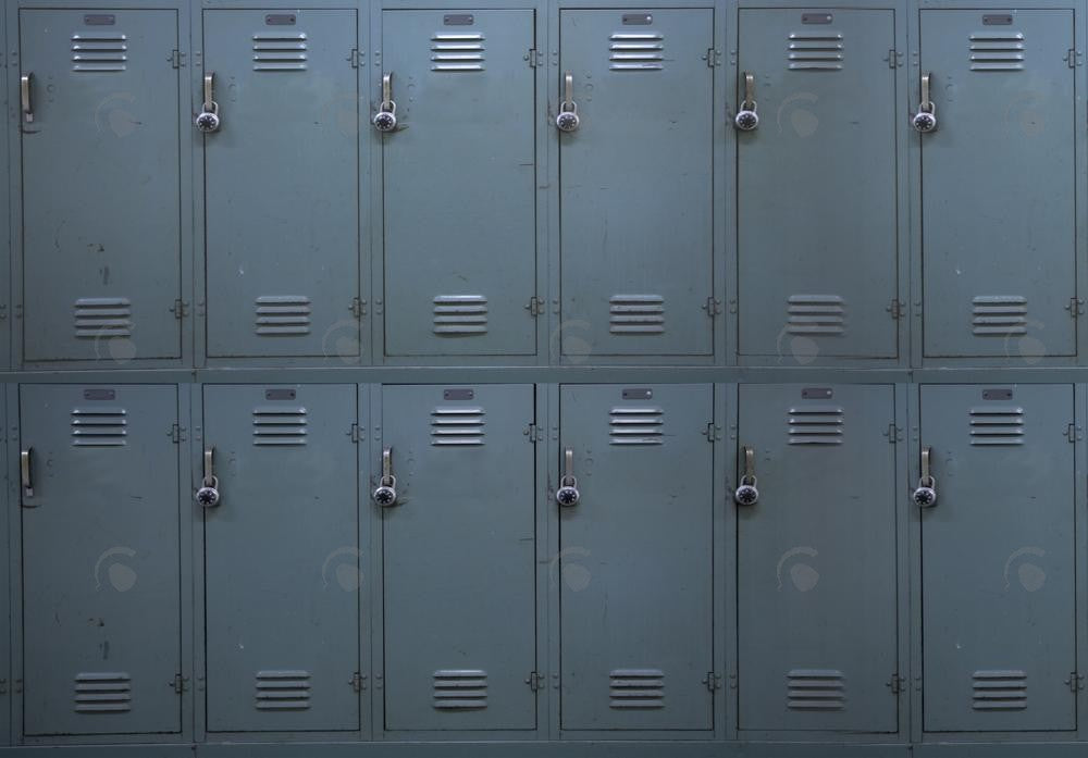 Allenjoy Grey Metal School Locker Photography Backdrop Gbsx-00523