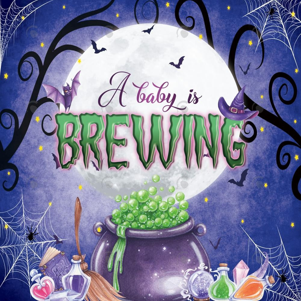 Allenjoy Halloween Baby Shower Party Photography Backdrop Gbsx-00260