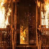 Allenjoy Halloween Burning House Photography Backdrop Gbsx-00231