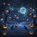 Allenjoy Halloween Divine Spooky Tree Photography Backdrop Gbsx-01165