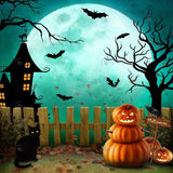Allenjoy Halloween Full Moon Night Photography Backdrop GBSX-00158