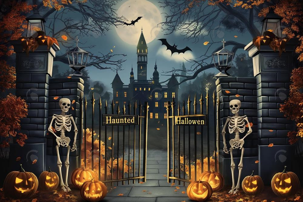Allenjoy Halloween Gate Keepers Photography Backdrop Gbsx-00900