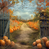 Allenjoy Harvest Hills Pumpkin Patch Photography Backdrop Gbsx-00853