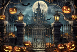 Allenjoy Haunted Mansion On The Hill Photography Backdrop Gbsx-00794