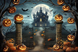 Allenjoy Haunted Mansion On The Hill Photography Backdrop Gbsx-00795