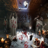 Allenjoy Horror Halloween Haunted House Photography Backdrop Gbsx-00259