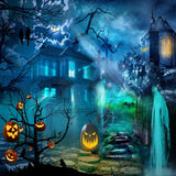 Allenjoy Horror Hunted House Photography Backdrop Gbsx-00250