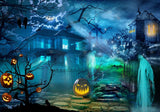 Allenjoy Horror Hunted House Photography Backdrop Gbsx-00250