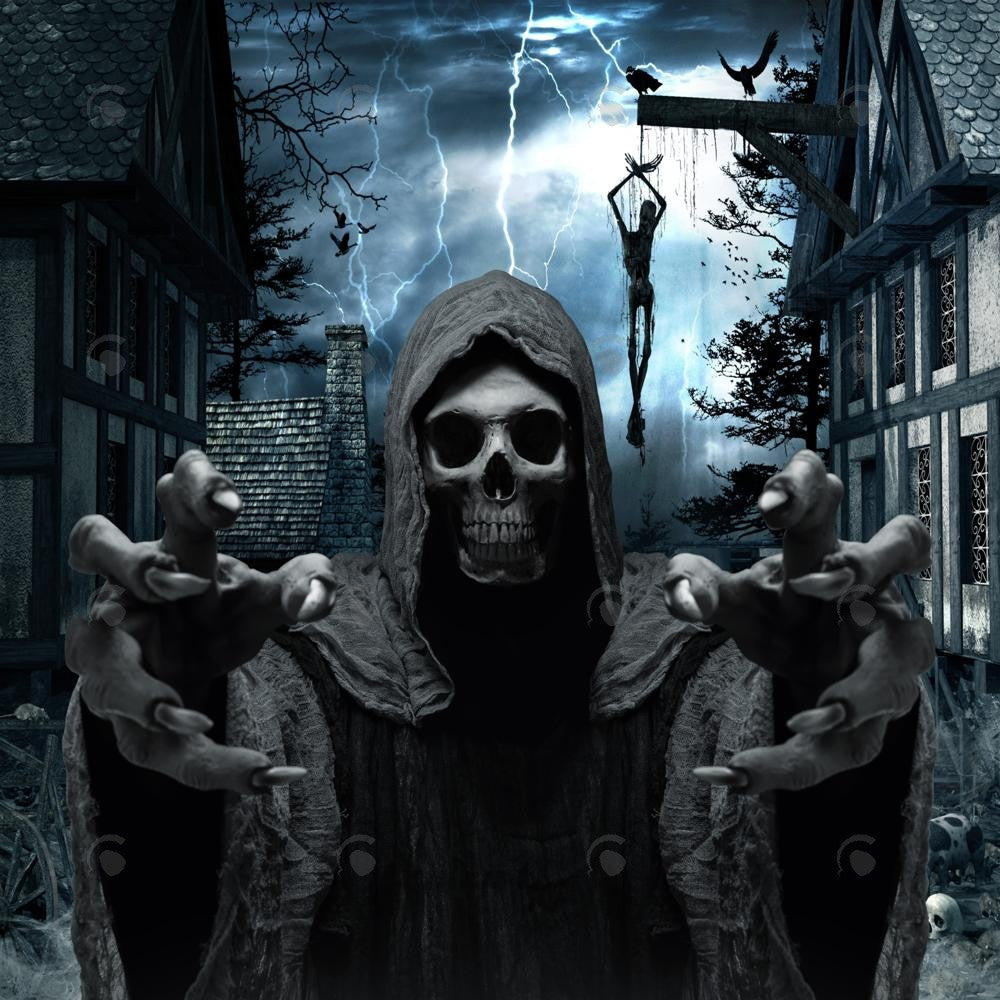 Allenjoy Horror Skull Ghost  Photography Backdrop Gbsx-00256