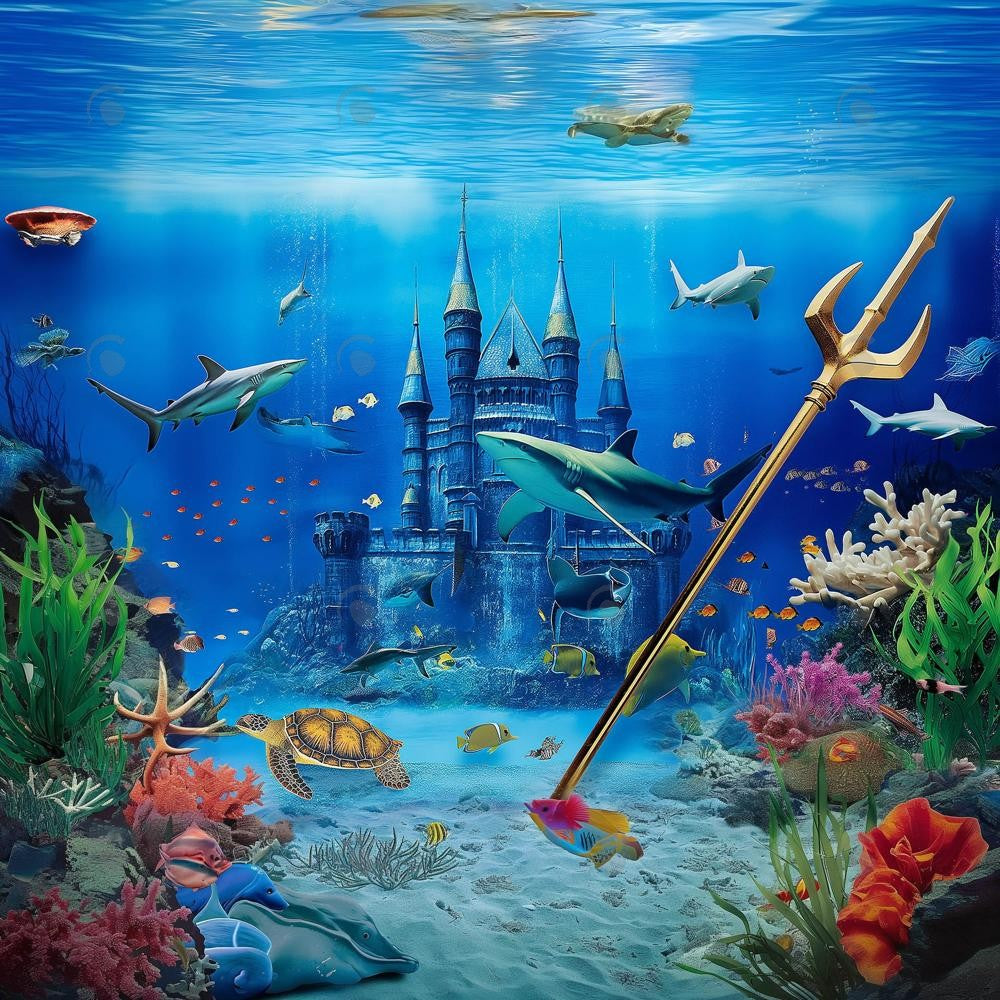 Allenjoy King Of The Sea Photography Backdrop Gbsx-00476