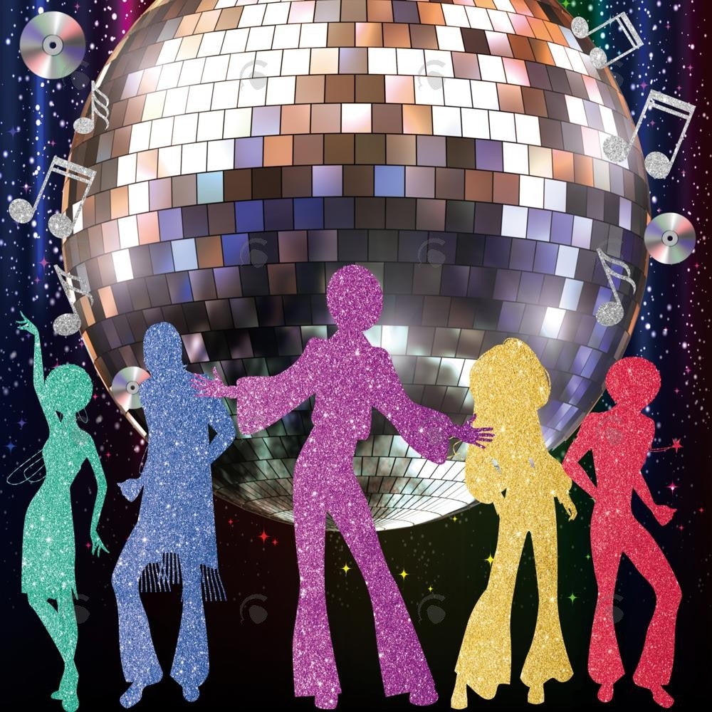 Allenjoy Let'S Crazy Disco Party Photography Backdrop Gbsx-00534