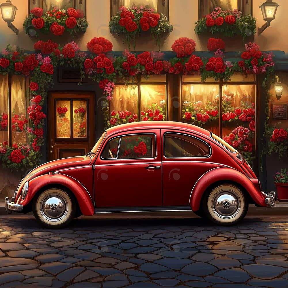 Allenjoy Love Bug Valentines Day Photography Backdrop Gbsx-01305