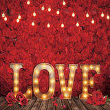 Allenjoy Love Red Rose Flower Photography Backdrop Gbsx-01259
