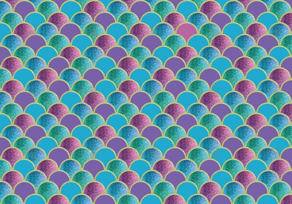 Allenjoy Mermaid Scales Photography Backdrop Gbsx-00874