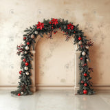 Allenjoy Merry Christmas Arched Wall Photography Backdrop Gbsx-01109