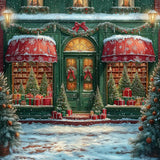 Allenjoy Merry Christmas Market Shop Wonderland Photography Backdrop Gbsx-01082