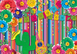 Allenjoy Mexican Fiesta Floral Wall Photography Backdrop Gbsx-00528