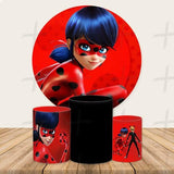 Miracle Heroes Custom Round Backdrop With Plinths AS-DLZ-5536b8