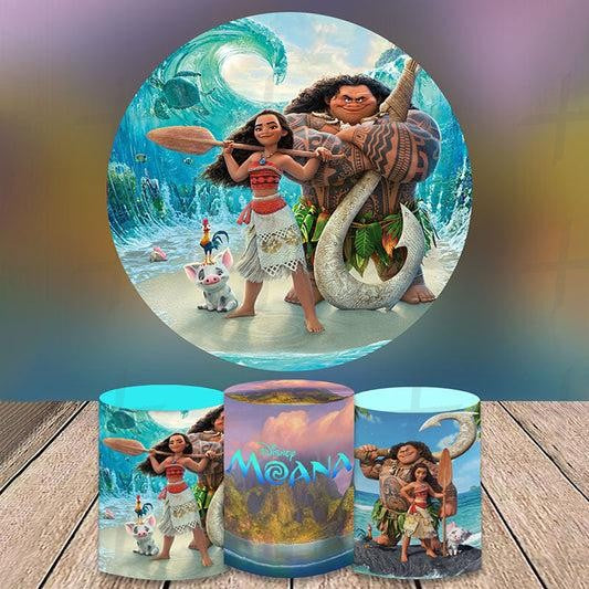 Ocean Journey Custom Round Backdrop With Plinths AS-DLZ-26fc18