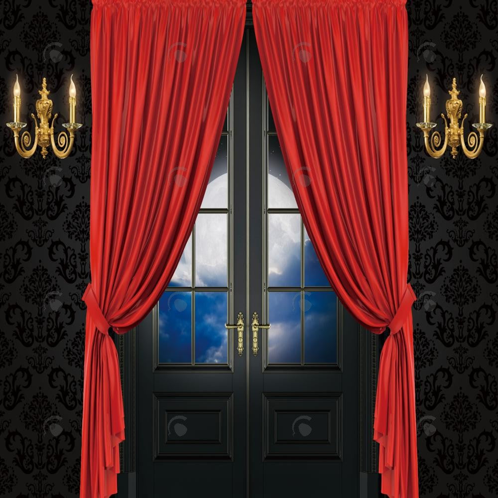 Allenjoy Moon Night Door Photography Backdrop Gbsx-00830