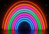 Neon Abstract Rainbow Photography Backdrop GBSX-99834
