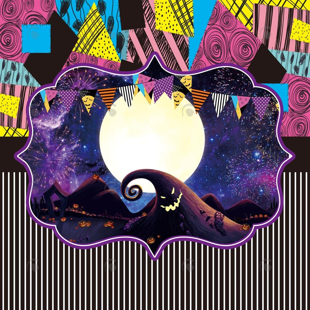 Allenjoy Nightmare Baby Shower Photography Backdrop GBSX-00160