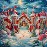 Allenjoy North Pole Archway Photography Backdrop GBSX-00157