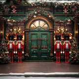 Allenjoy Nutcracker Christmas Shop Photography Backdrop Gbsx-01096