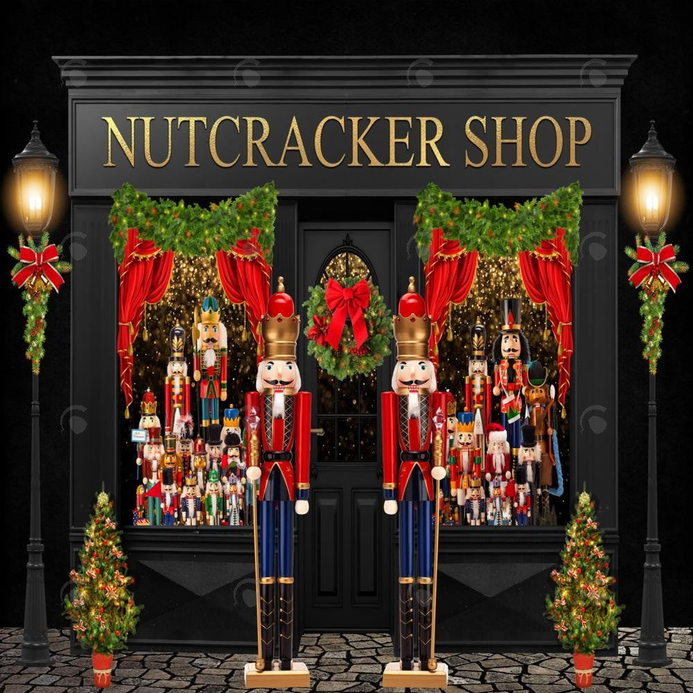Allenjoy Nutcracter Shop Photography Backdrop Gbsx-00519