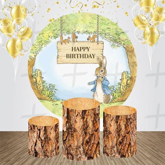 Rabbit Tales Custom Round Backdrop With Plinths AS-DLZ-d6fb64