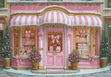 Allenjoy Pink And White Christmas Candy Shop Boutique Photography Backdrop Gbsx-01083