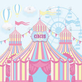 Allenjoy Pink Circus Carnival Photography Backdrop Gbsx-00884