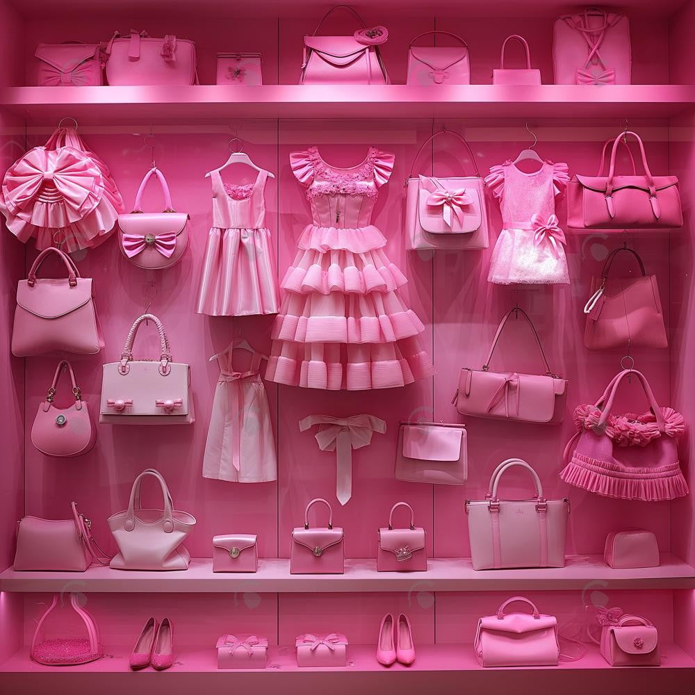 Allenjoy Pink Closet Photography Backdrop Gbsx-00311