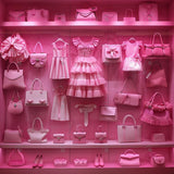 Allenjoy Pink Closet Photography Backdrop Gbsx-00311