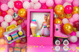 Allenjoy Pink Doll Box Photography Backdrop Gbsx-00392