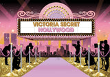 Allenjoy Pink Hollywood Red Carpet Photography Backdrop Gbsx-00410