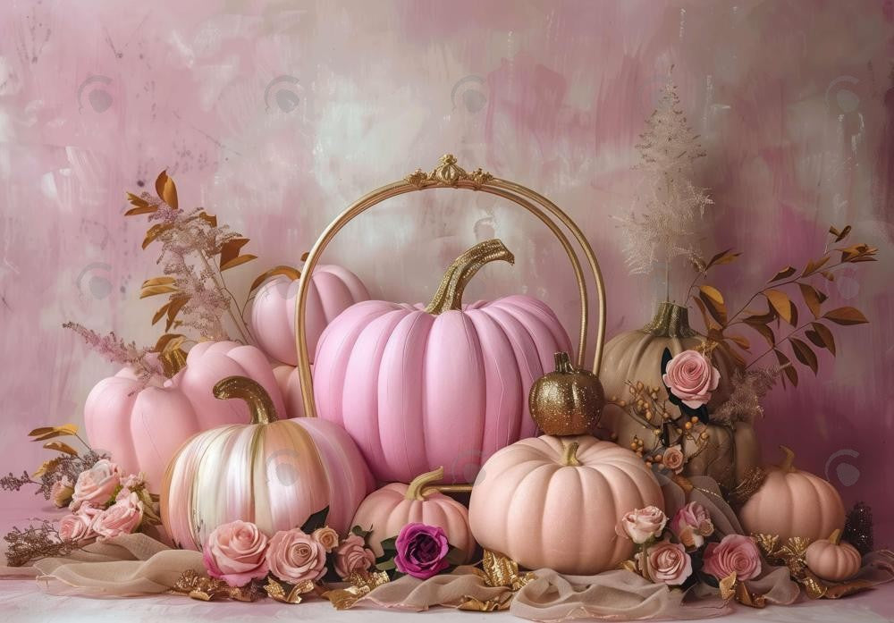 Pink Pumpkin Photography Backdrop GBSX-99863