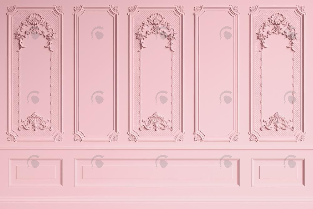 Allenjoy Pink Retro Wall  Photography Backdrop Gbsx-00641