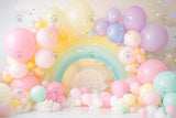 Allenjoy Popping Pink Rainbow Photography Backdrop Gbsx-00461