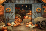 Allenjoy Pumpkin Patch Barn Photography Backdrop Gbsx-00301