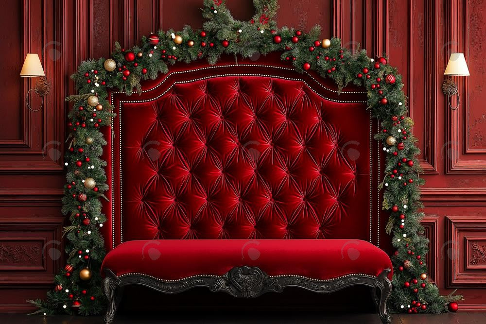 Allenjoy Red At Midnight Queen Headboard Photography Backdrop Gbsx-01004