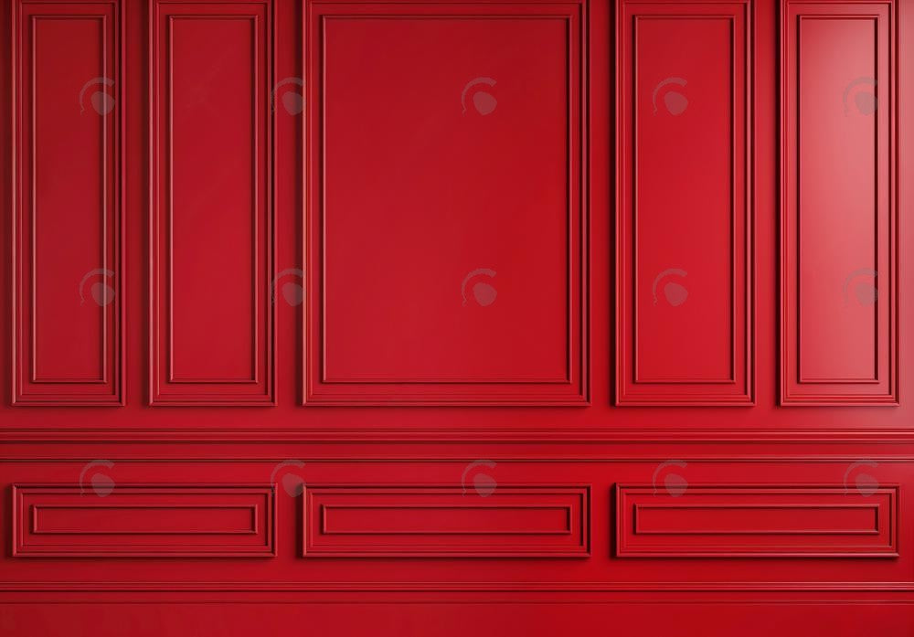 Allenjoy Red Wall Panel Photography Backdrop Gbsx-00640