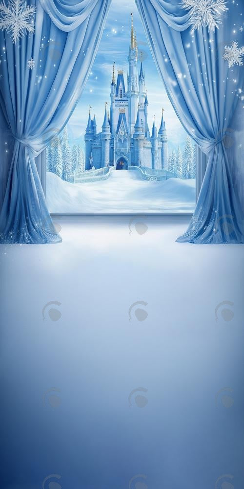 Allenjoy Royal Winter Castle Photography Backdrop Gbsx-01225