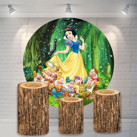 Fairy Tale Princess Custom Round Backdrop With Plinths AS-DLZ-96c80f