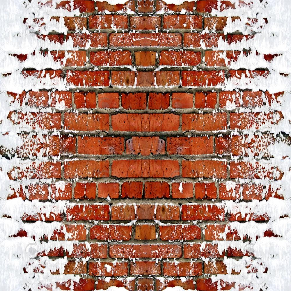 Snowy Brick Path Photography Backdrop GBSX-99901